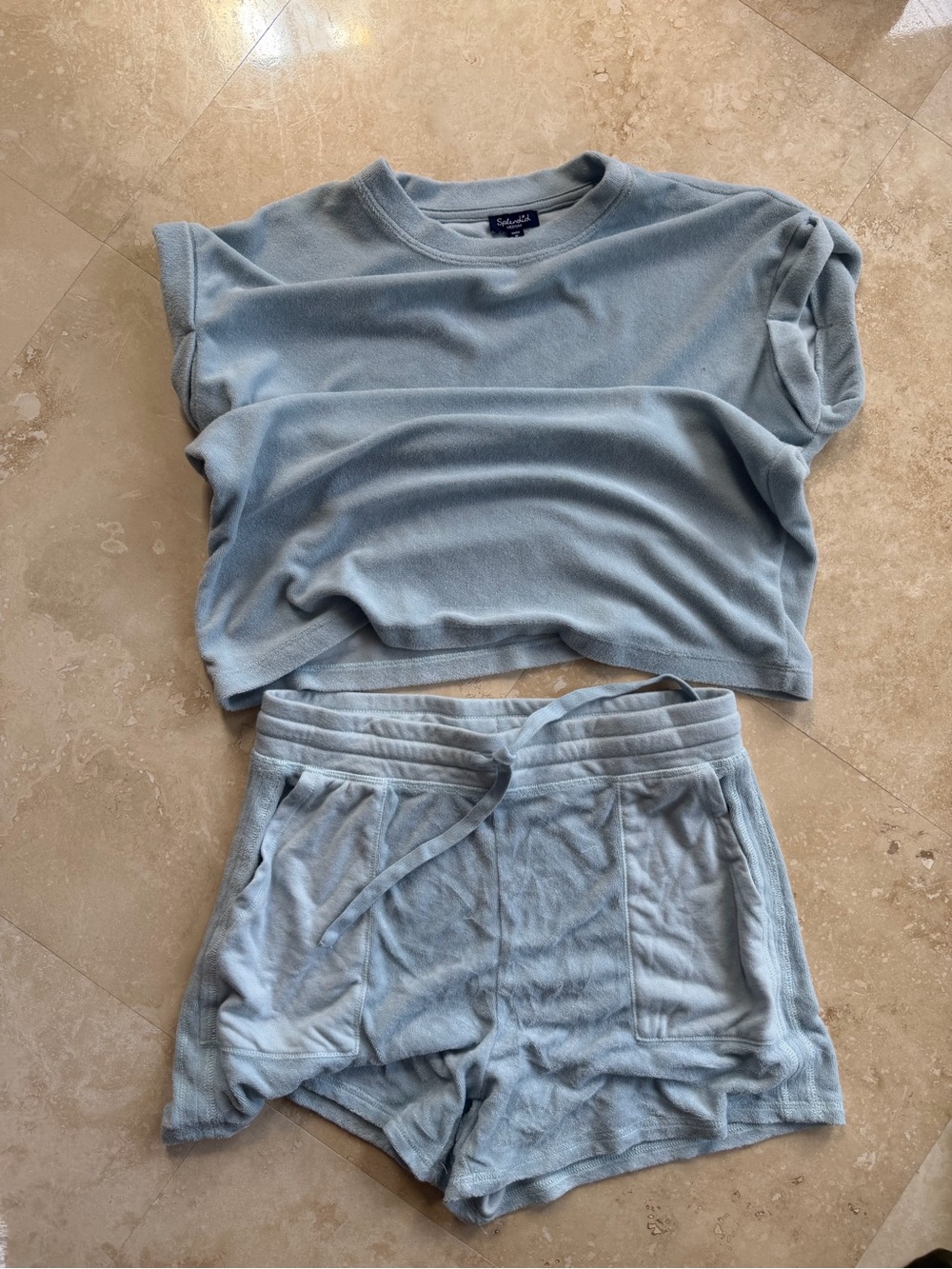 Splendid terry cloth short set